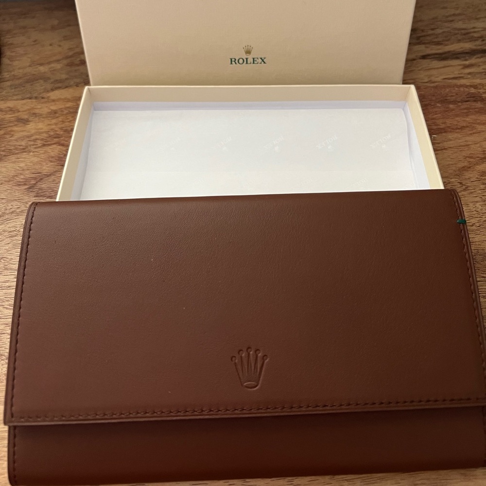 Original Rolex Leather 3 Watch Travel Case